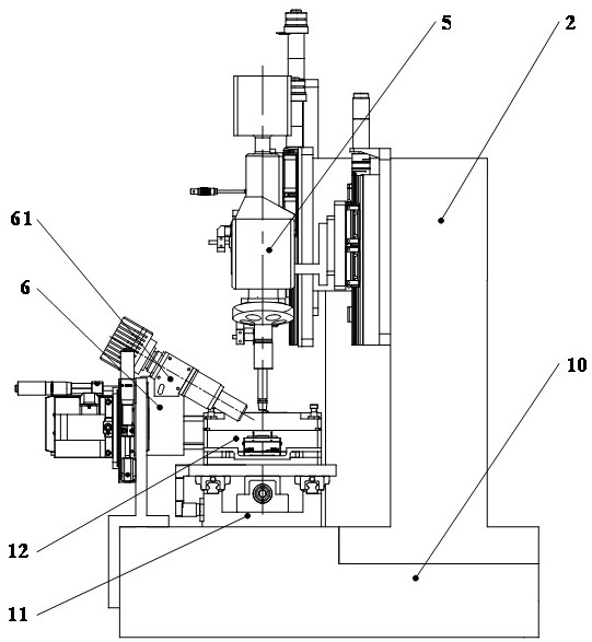 Traceable in-situ micro-nano indentation test instrument and method under variable-temperature working condition