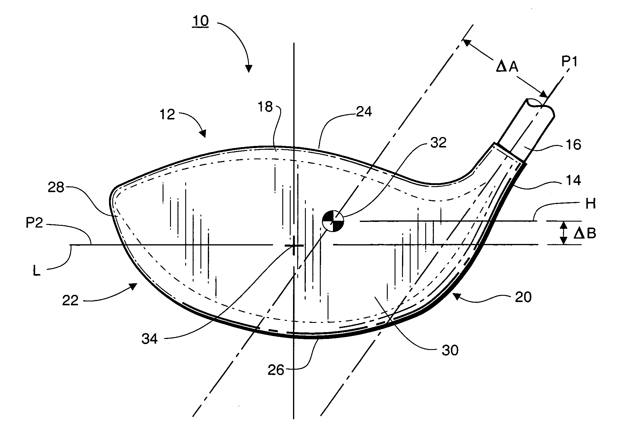 Golf club head with high center of gravity