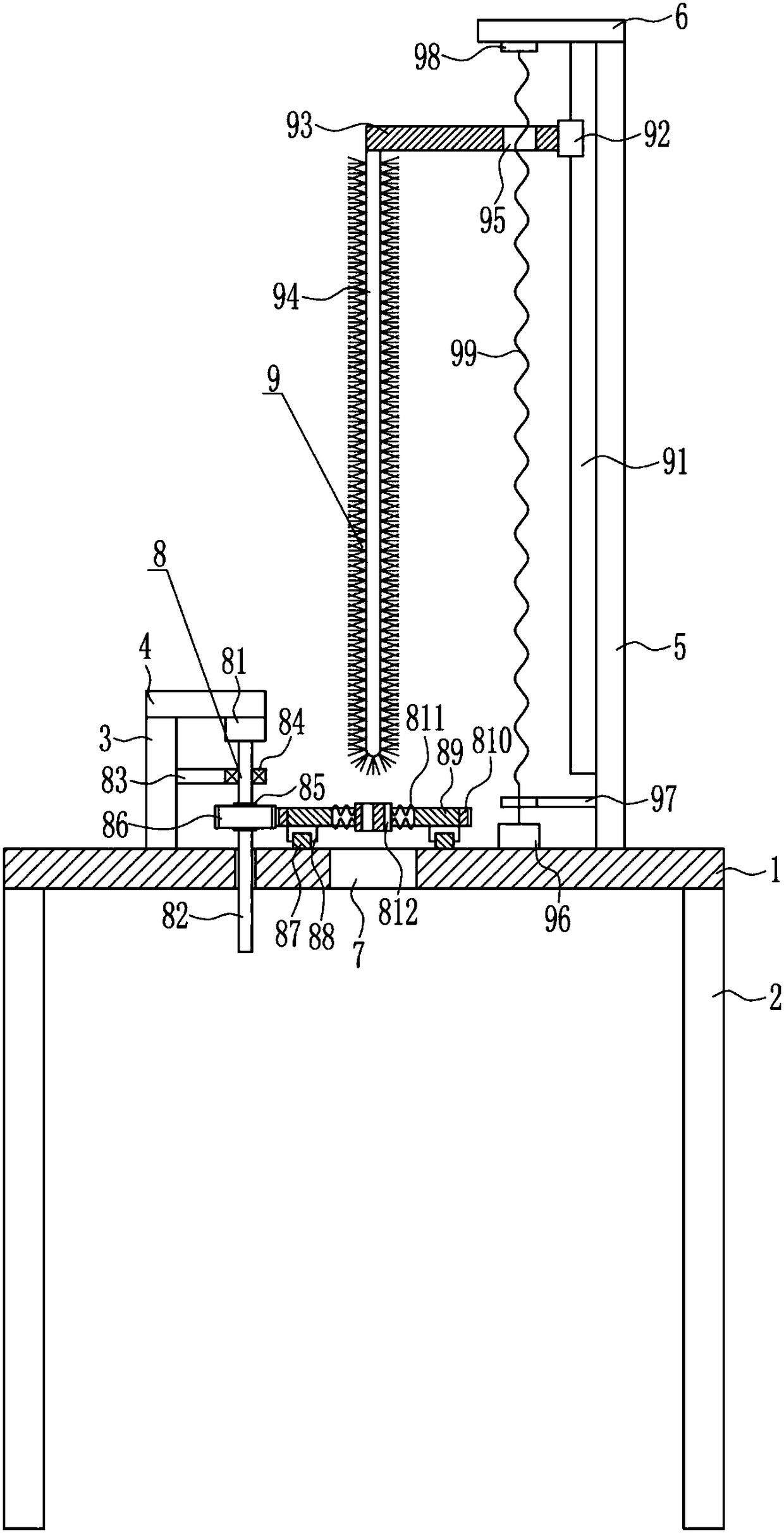 Cleaning equipment for collecting heater pipes of solar water heater