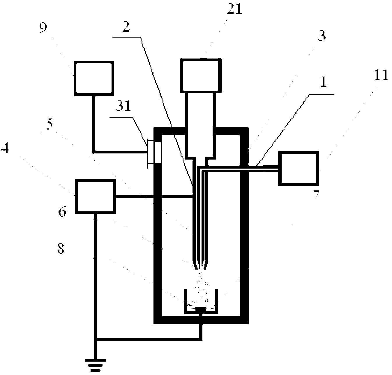 5-aminolevulinic acid NANO particle as well as preparation method and device thereof