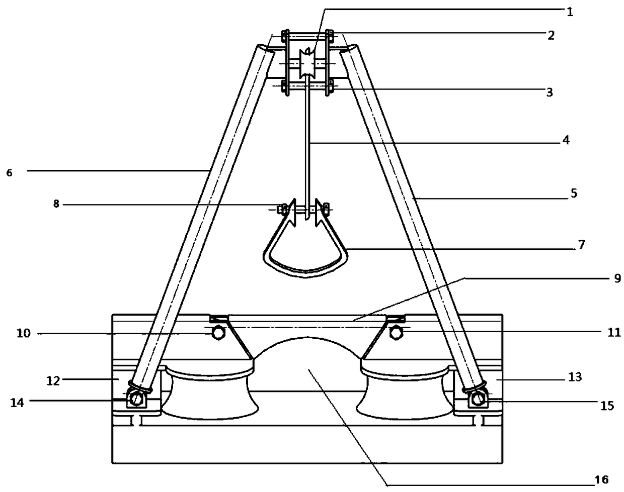 Tug tail cable lifting device