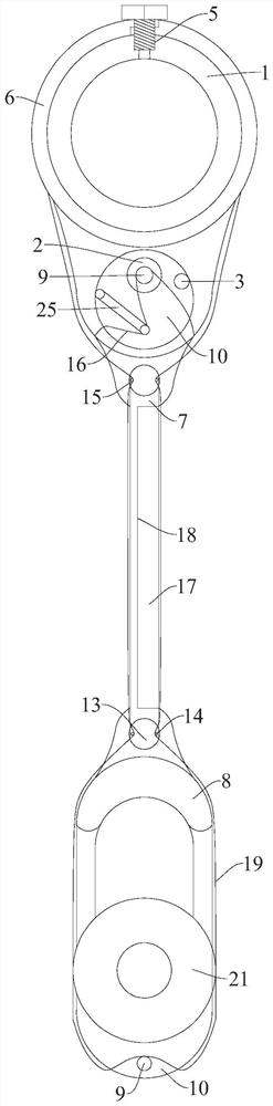 Electric control disinfection safety handrail for bus