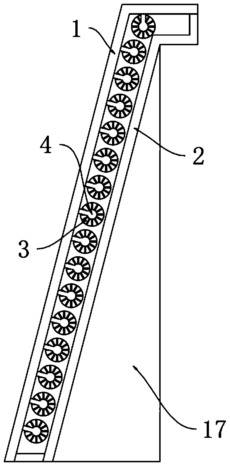 Anti-blocking grating for water purification