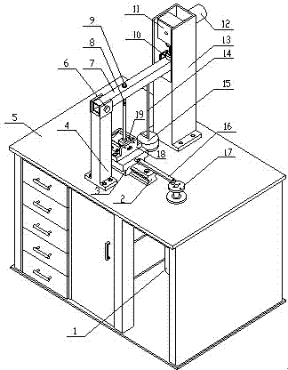 Friction and wear test device for variable load cylinder liner and piston ring