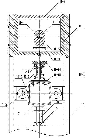 Friction and wear test device for variable load cylinder liner and piston ring