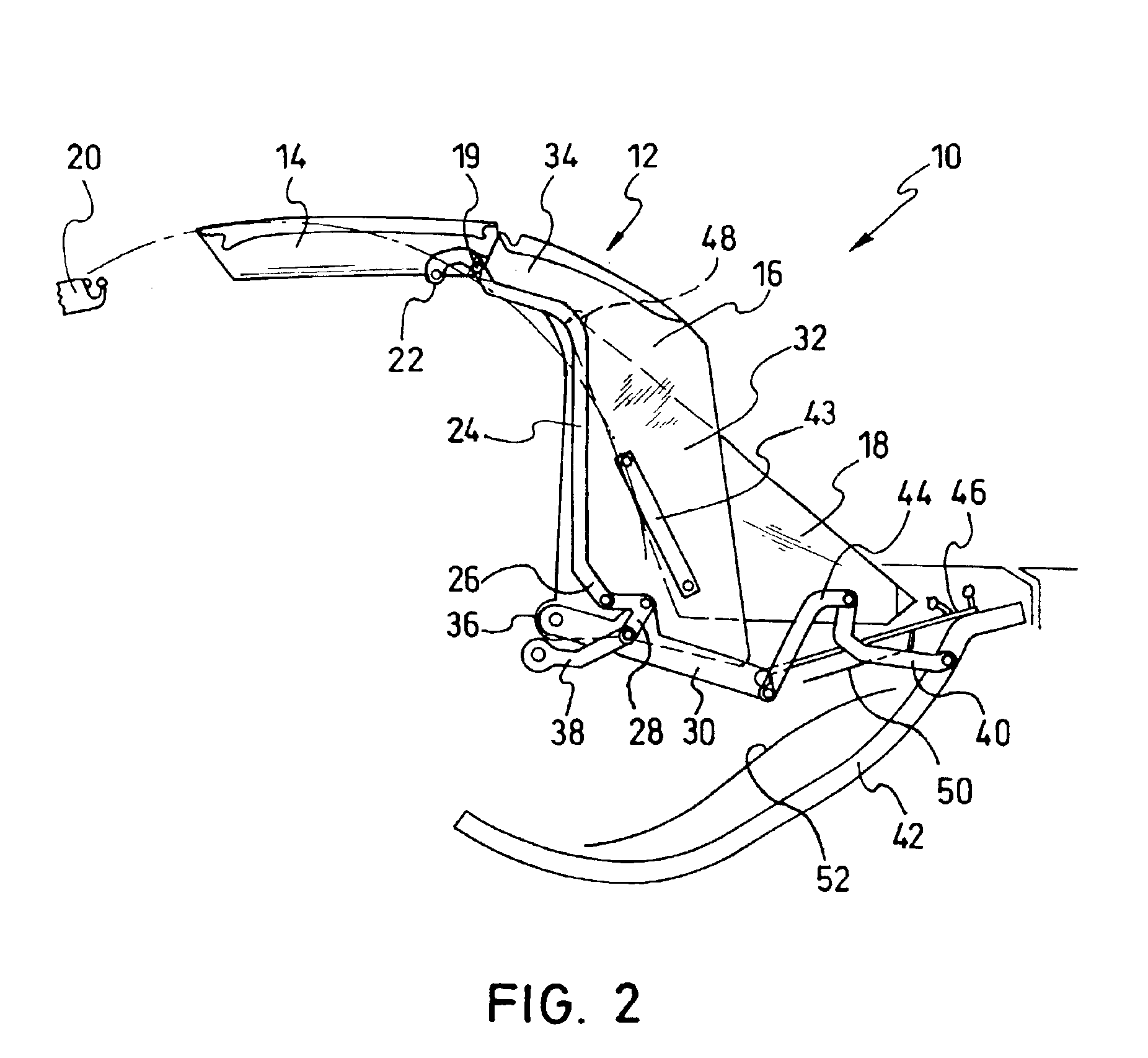 Cabriolet motor vehicle with foldable hardtop