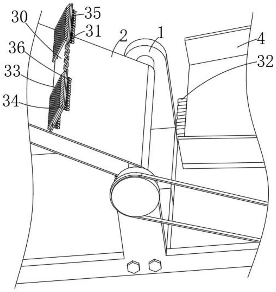 A feeding device for cleaning aluminum rods