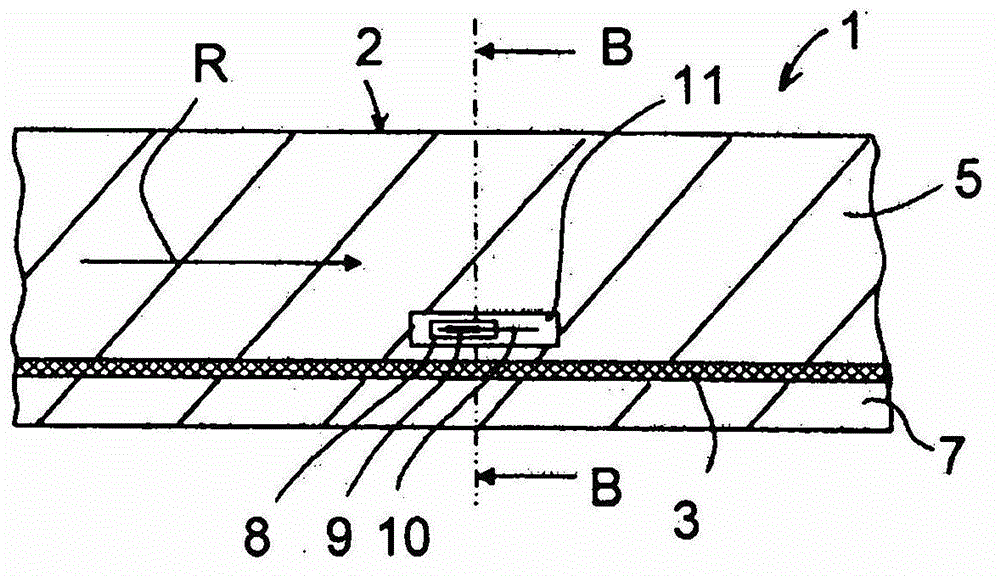 Drive belt for transmitting drive motion, device for driving the drive belt and method for starting and running the drive belt