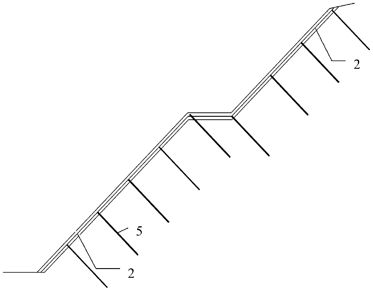 Roadbed slope protection structure, and manufacturing method and application thereof