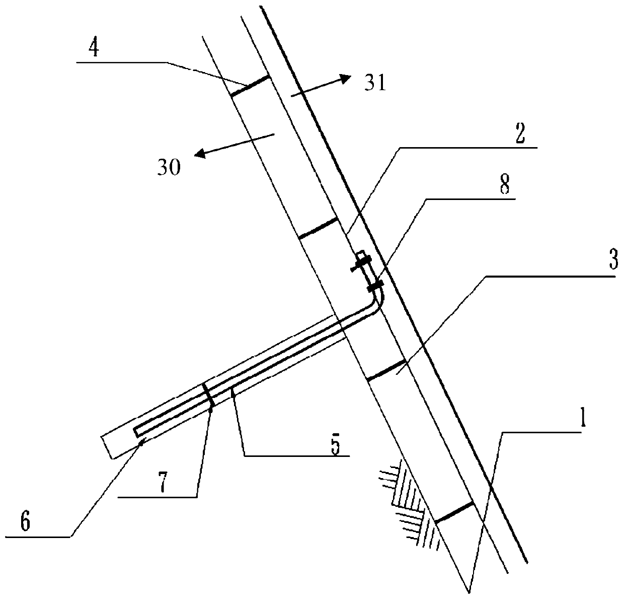 Roadbed slope protection structure, and manufacturing method and application thereof