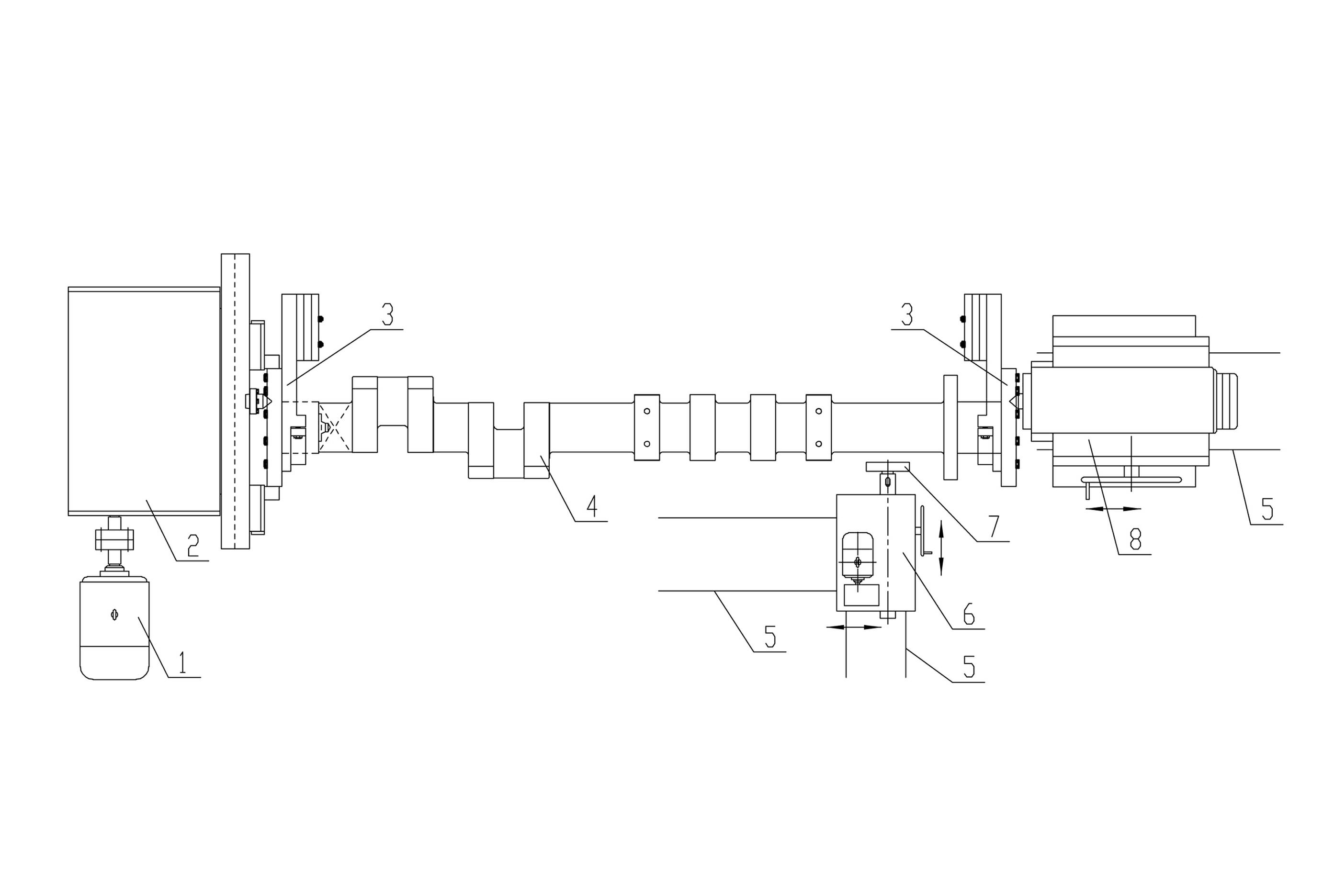 Processing technique for heavy crankshaft and shaft part milling frame stations and technique equipment