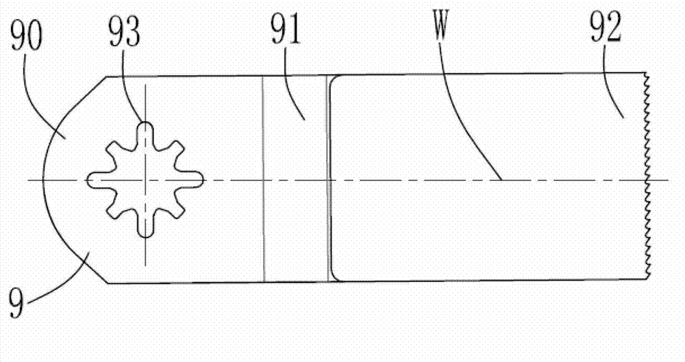 Accessory clamping mechanism and power tool with same