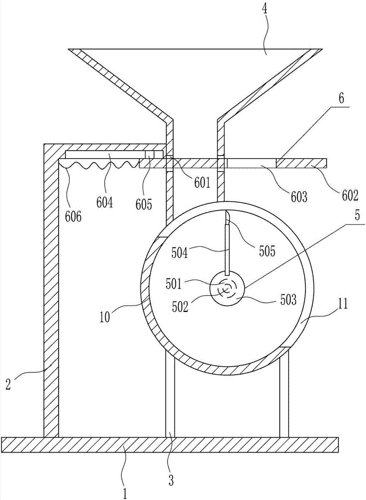 Feed spreading device for chicken and ducks in breeding industry