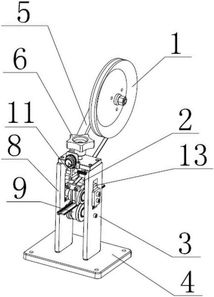 Tool device for pasting adhesive tape to decorative strips and glass clamping strips of automobile