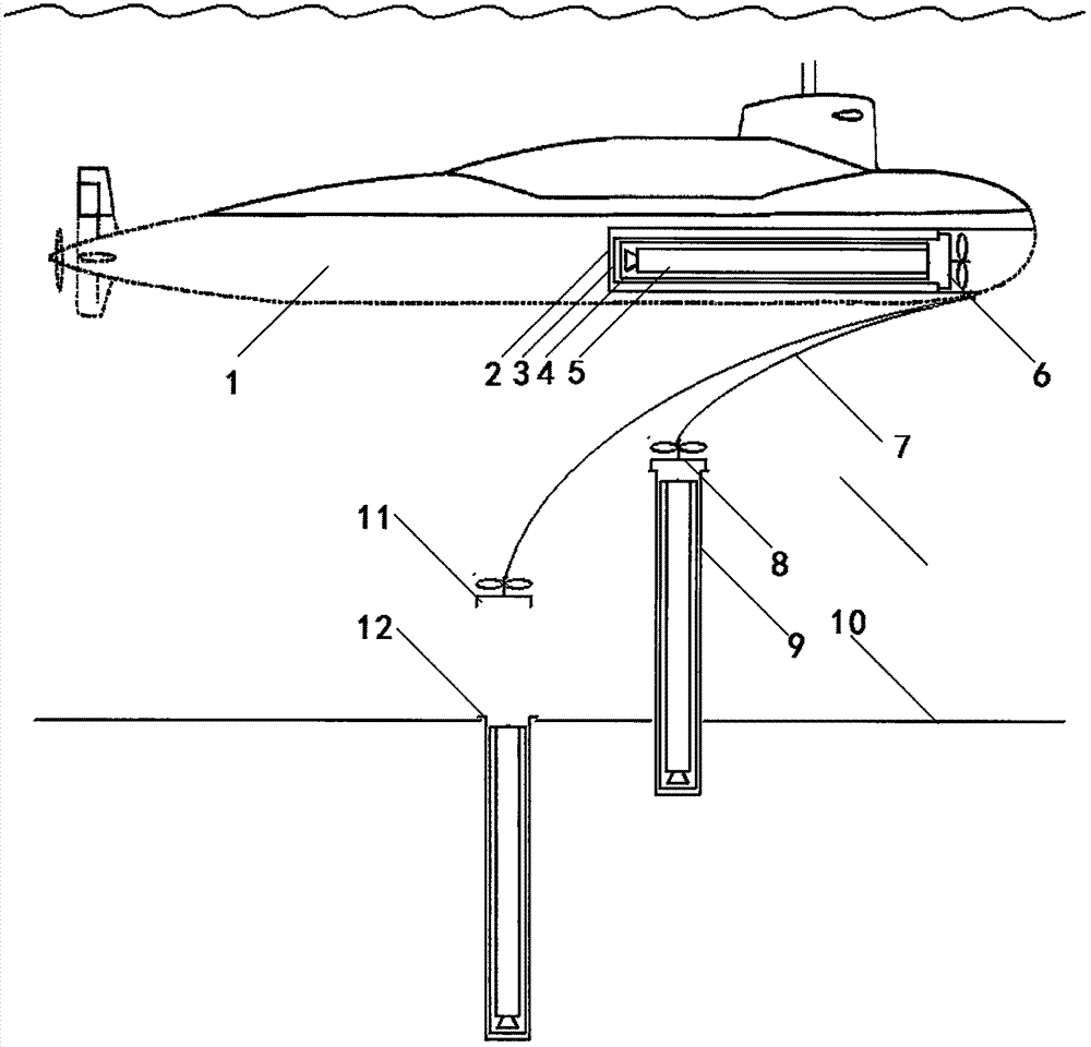 Undersea submarine-launched missile system preventing nuclear warheads from being lost