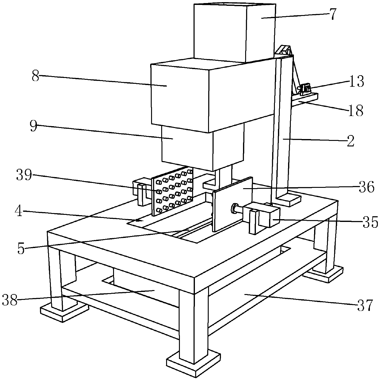 Flattening device for waste carton recycling