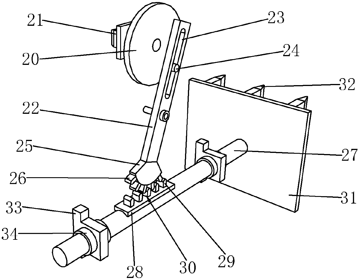 Flattening device for waste carton recycling