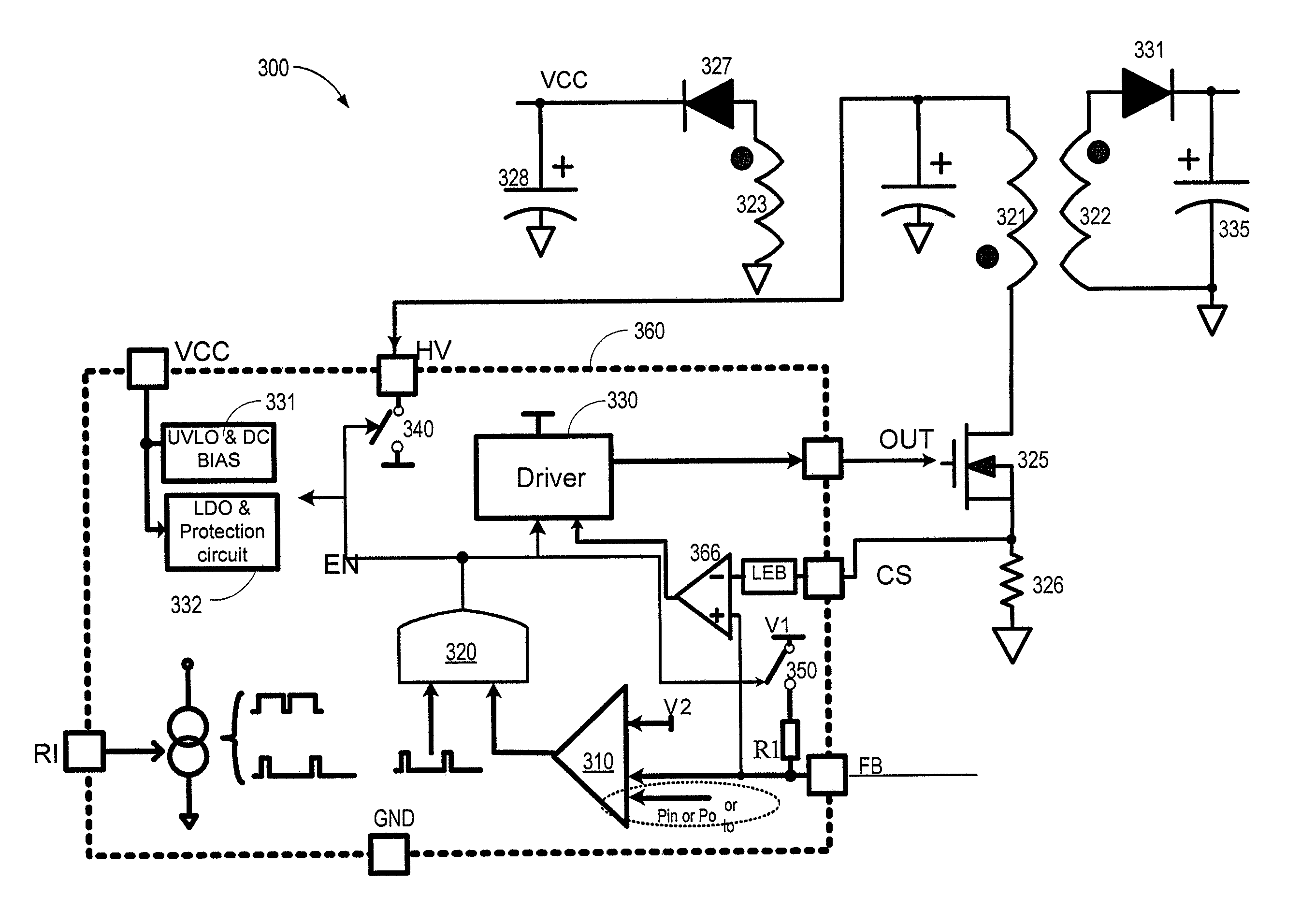 Method and apparatus for controlling a switching mode power supply during transition of load conditions to minimize instability