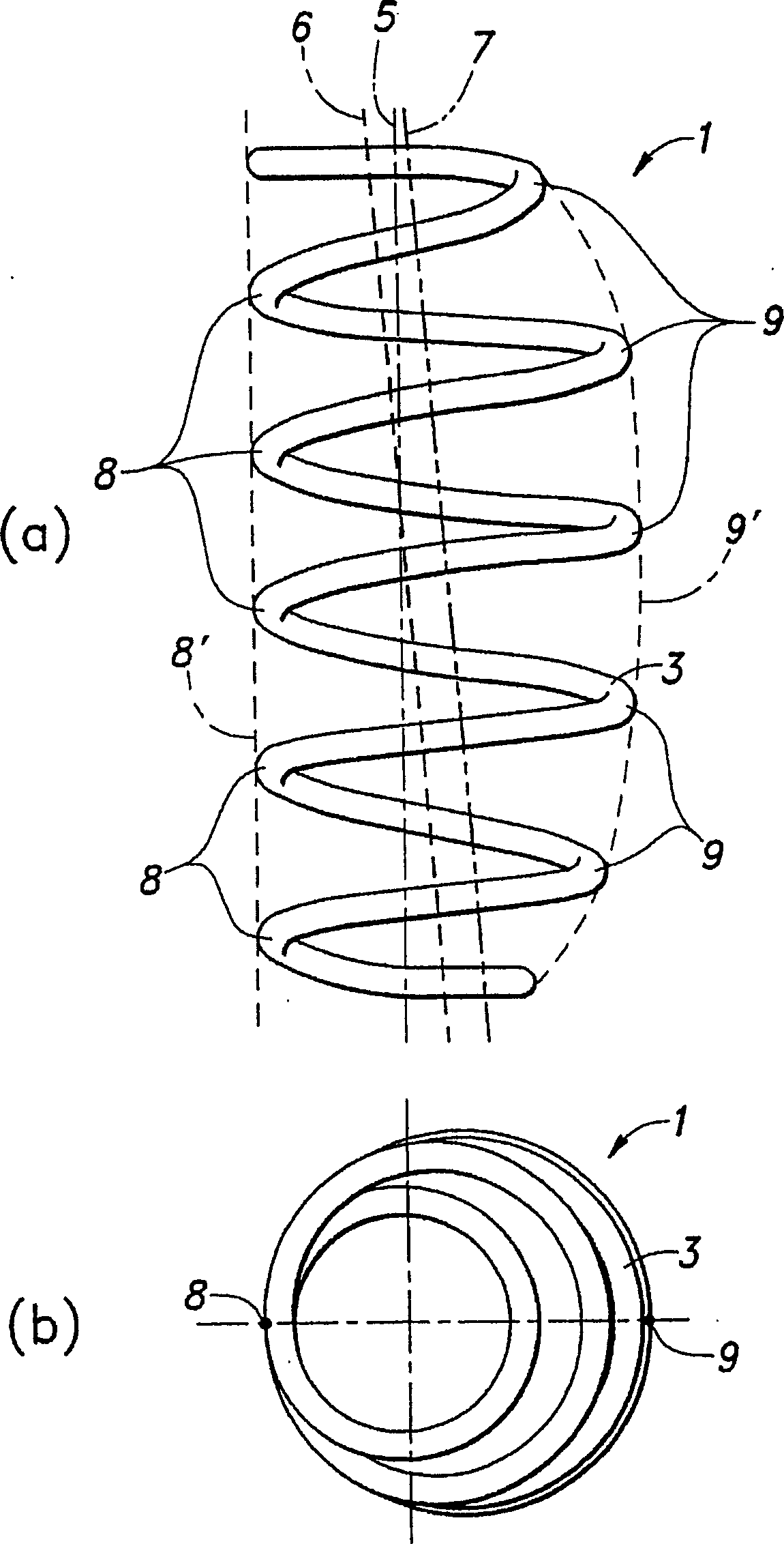 Helical spring and suspension gear