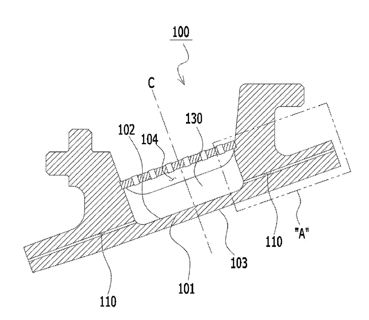 Gas turbine ring segment having straight cooling holes and gas turbine including the same