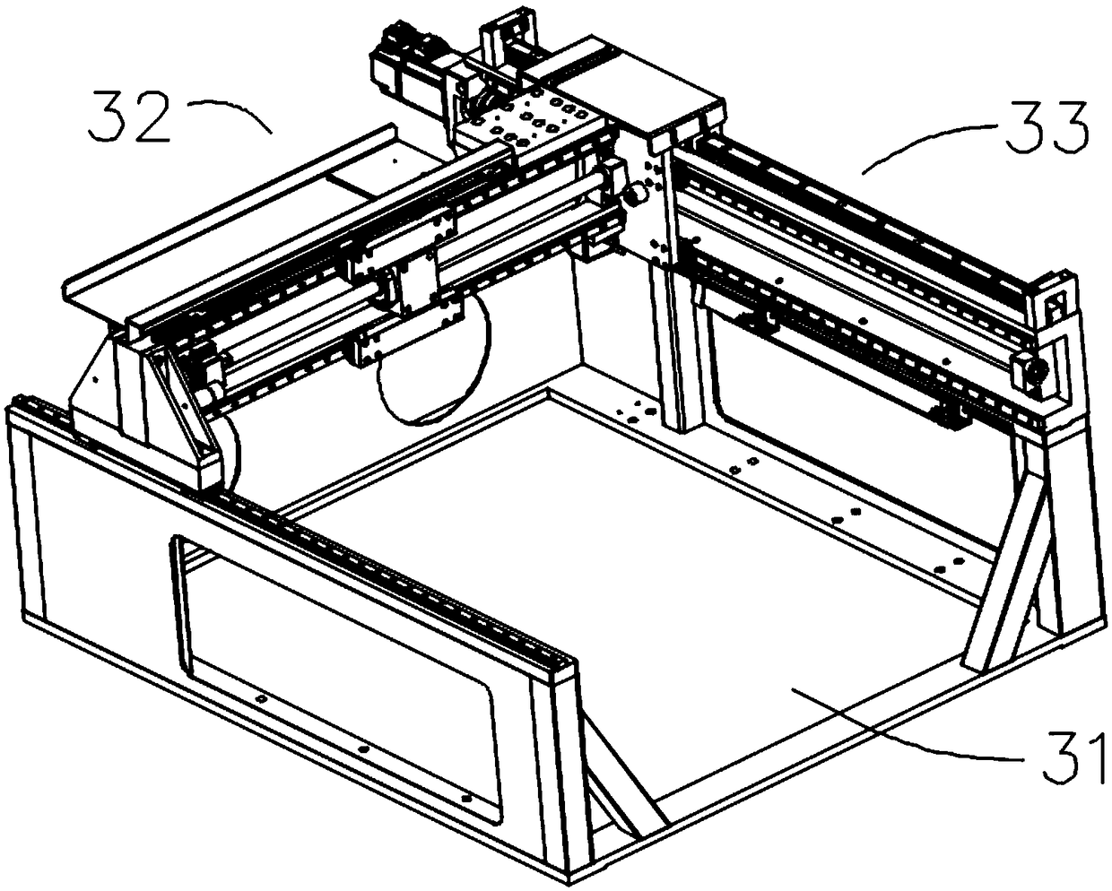 Double-valve built-in weighing type precise dispensing device