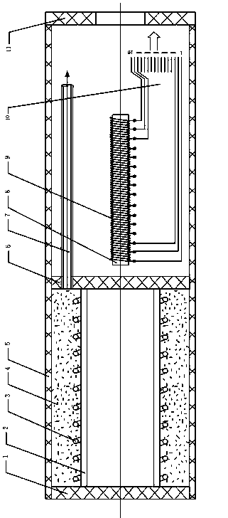 Coal bed water radio measurement instrument