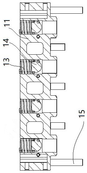 Automatic aligning mechanism and automatic aligning device