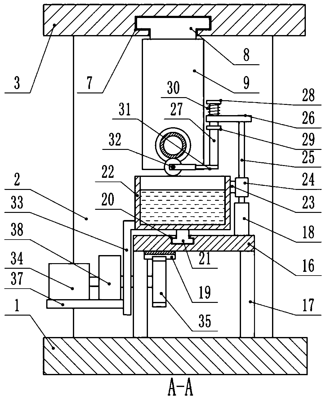 Steel pipe painting device and application method thereof