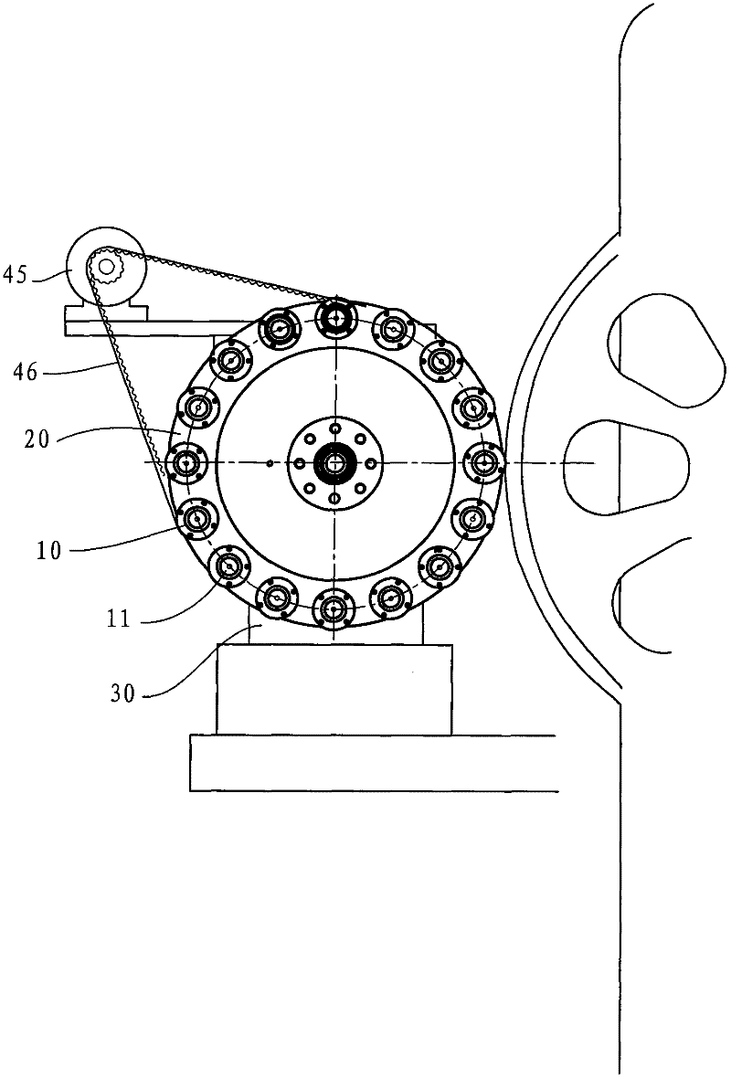 Multi-station synchronous transmission step indexer for curved surface printing machine