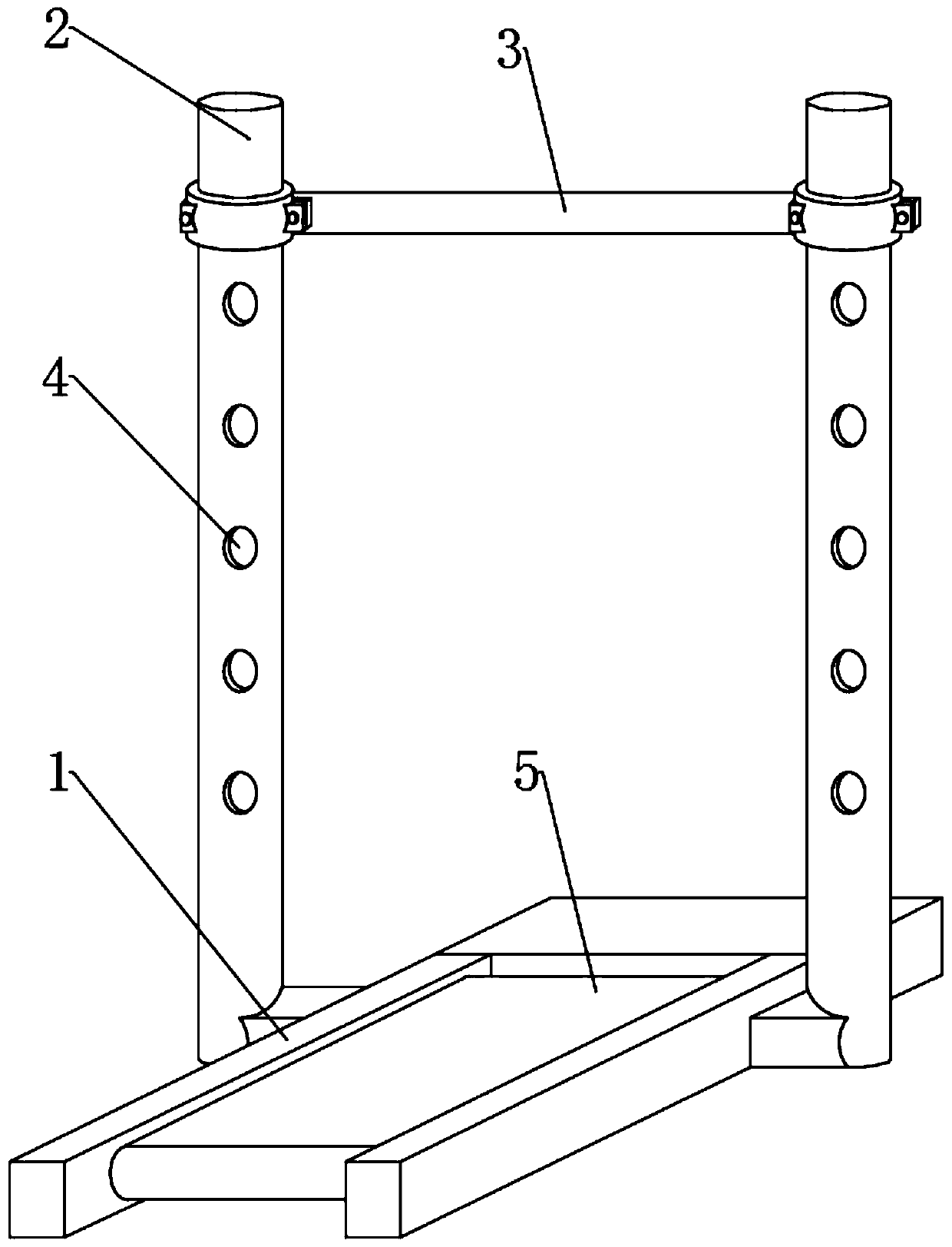 Comprehensive physical fitness test device for physical exercise