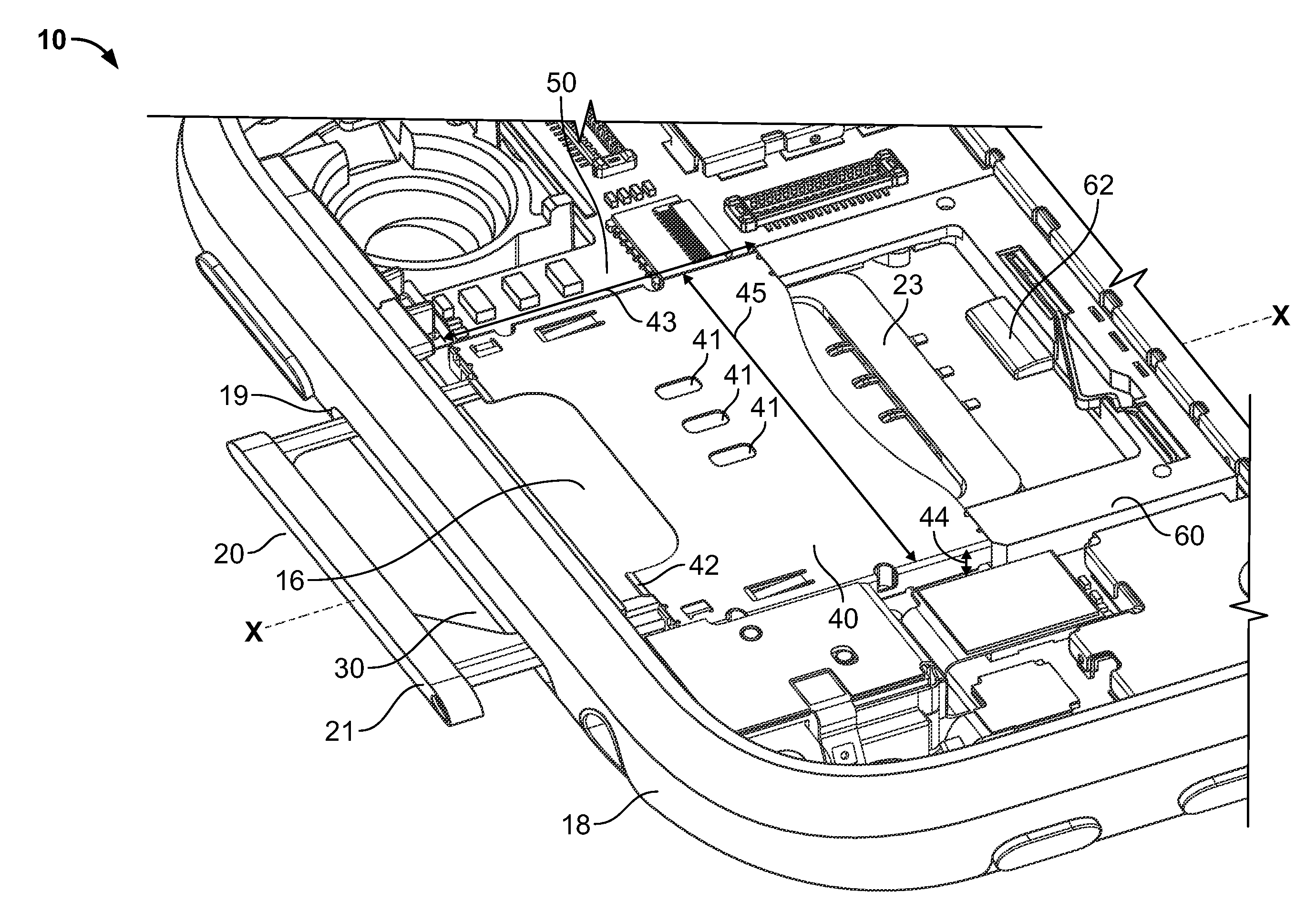 Compact ejectable component assemblies in electronic devices