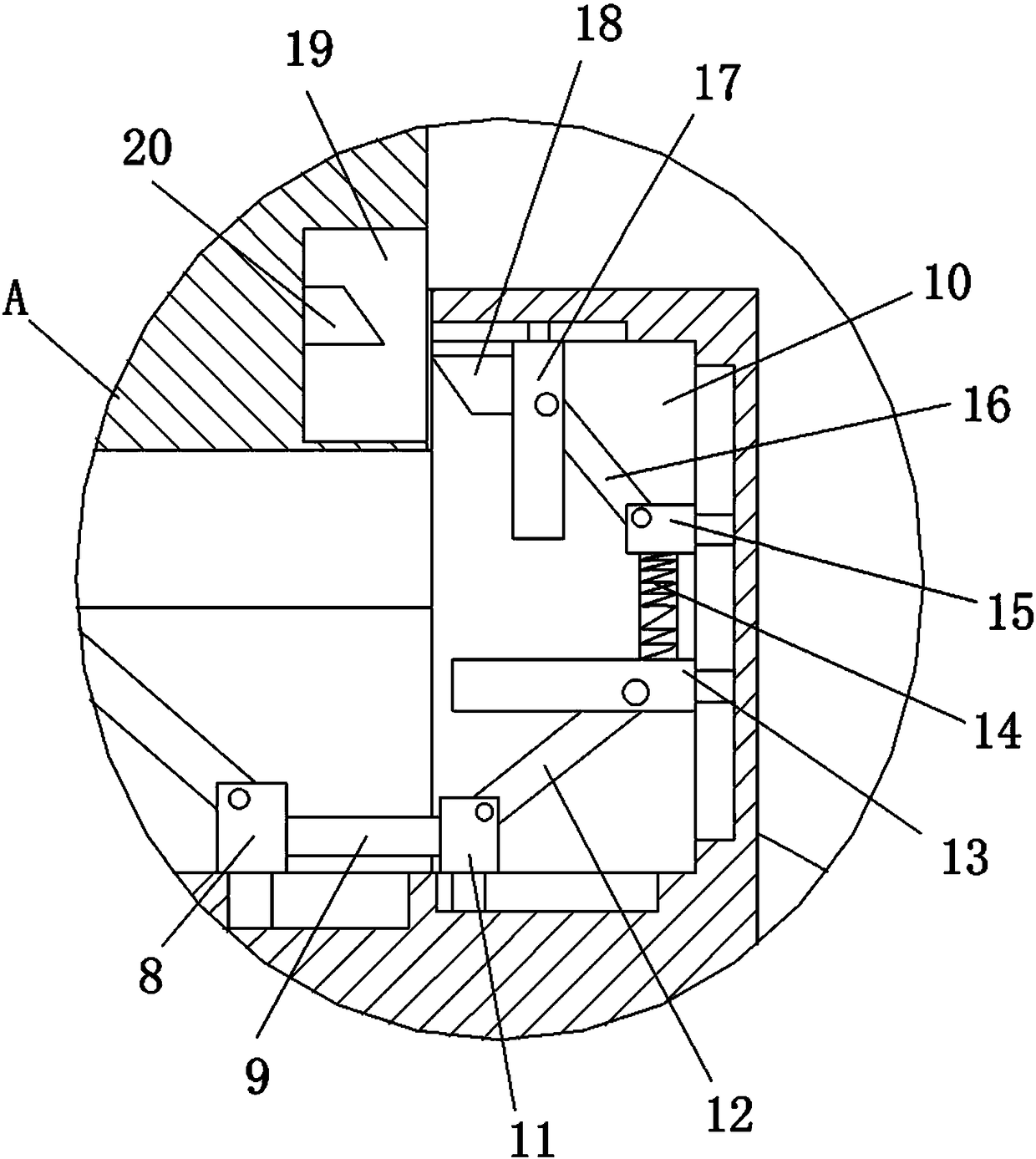 Combined ring with convenient ring surface replacement and replacement method