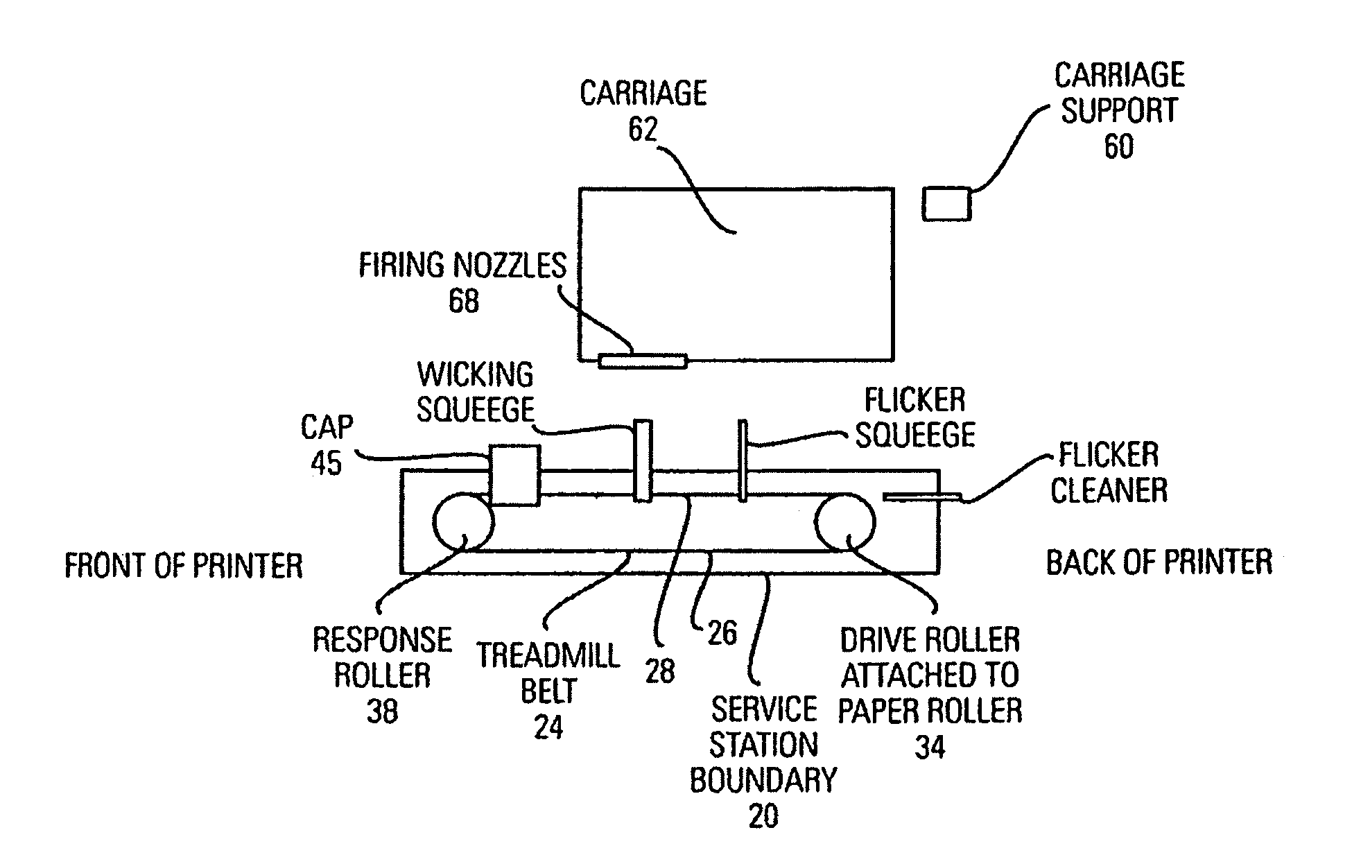 Method and system of capping that employs a treadmill belt