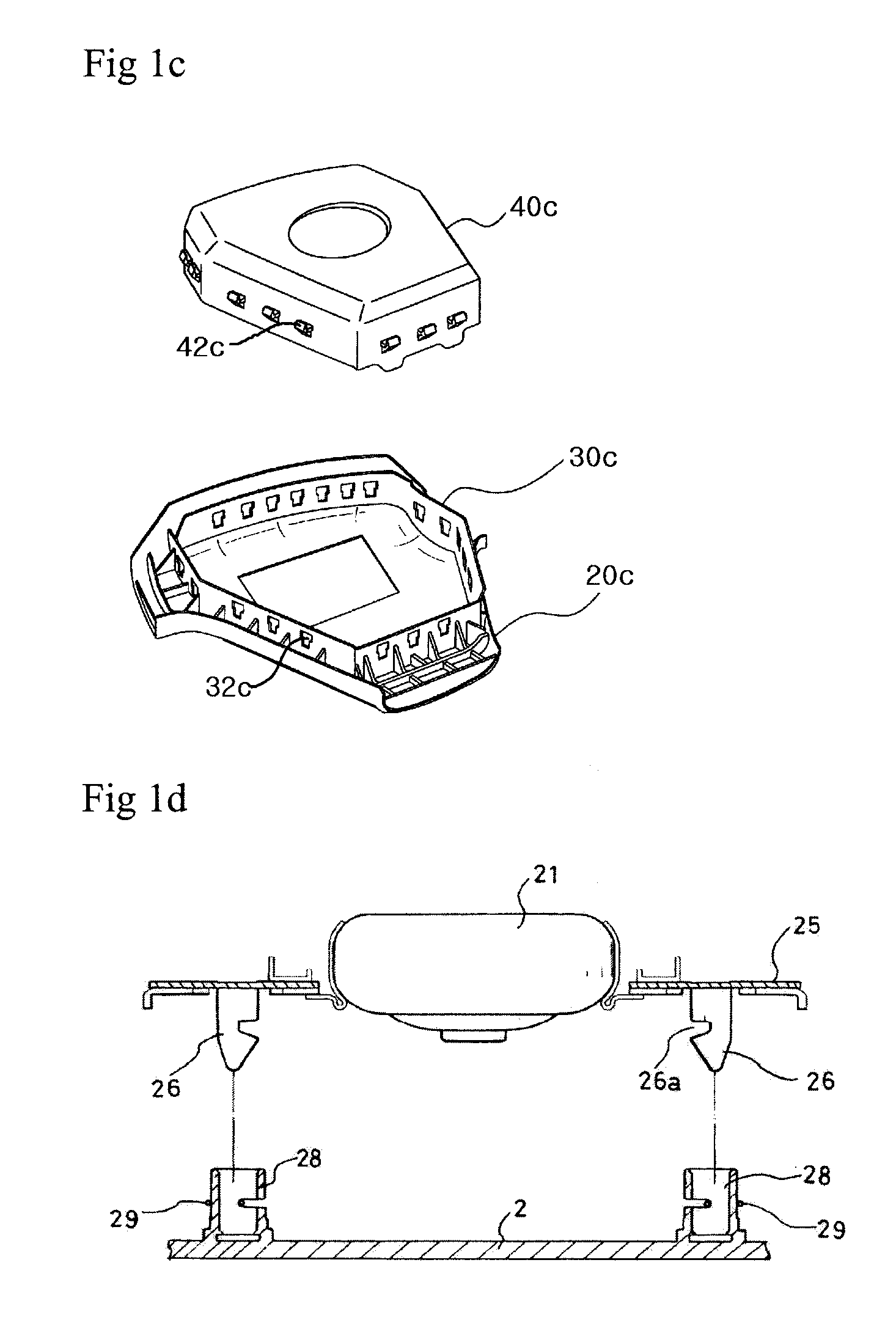 Driver's airbag module assembly structure