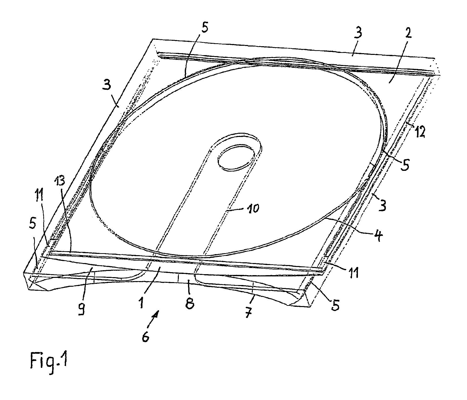 Protective case for a disc-shaped data carrier