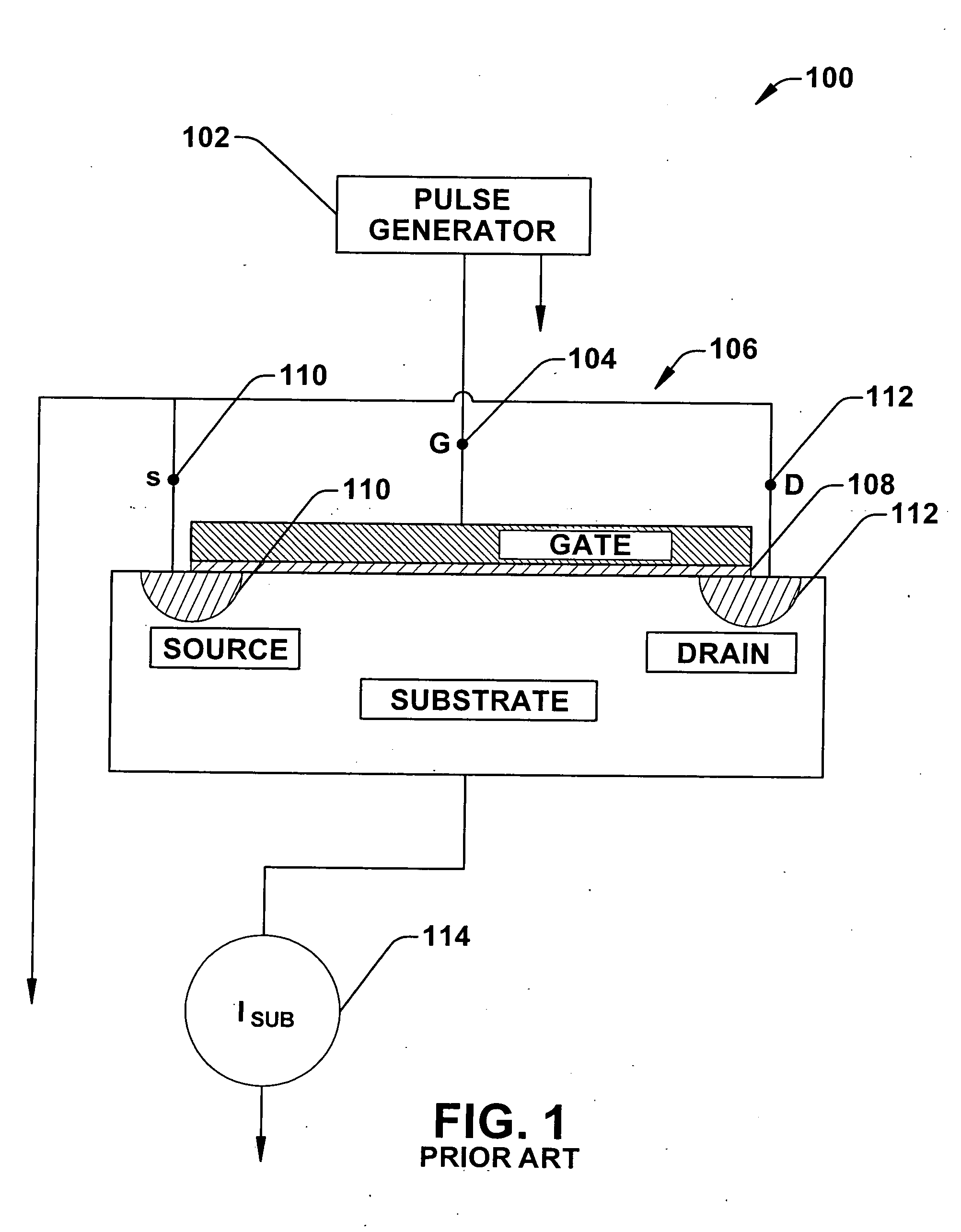 Method for measuring interface traps in thin gate oxide MOSFETs