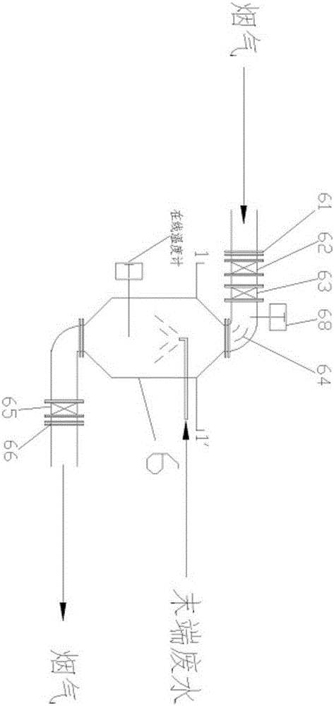 Terminal wastewater zero discharging system and method of power plant