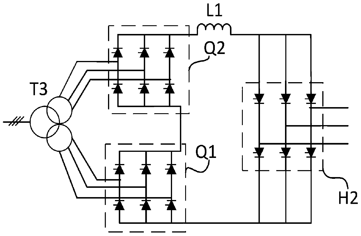 Dynamic simulation test device and test method for static variable-frequency starting system of gas turbine generator