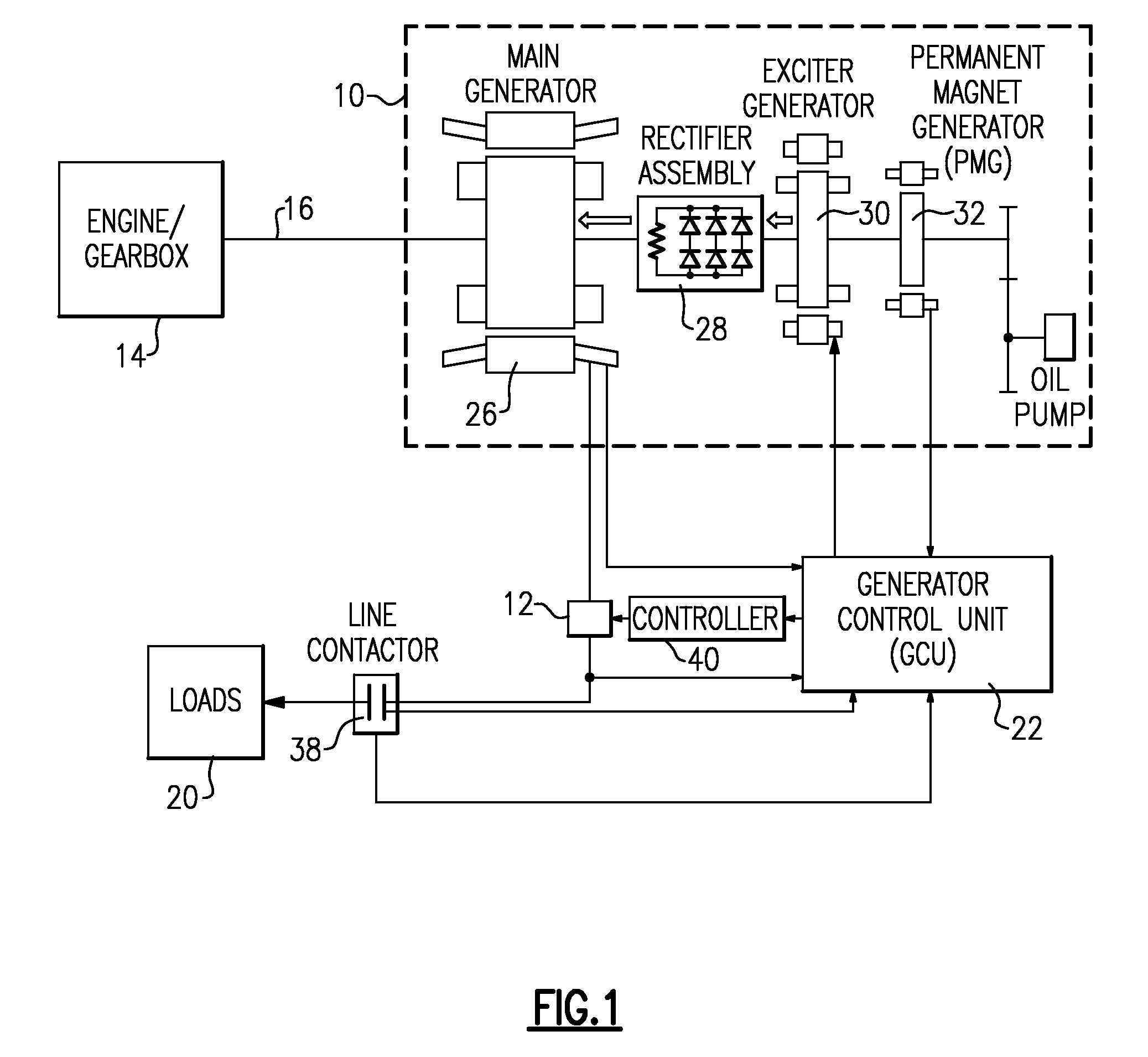 Electric load damper for damping torsional oscillation