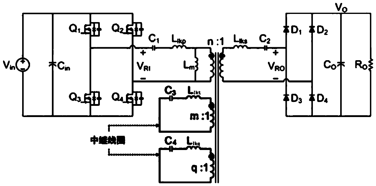 Asymmetric four-coil resonator and wireless power transmission system with asymmetric four-coil resonator