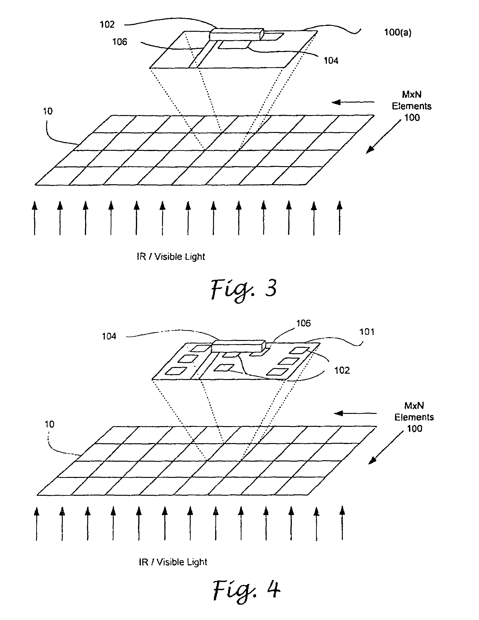 Multi-band focal plane array