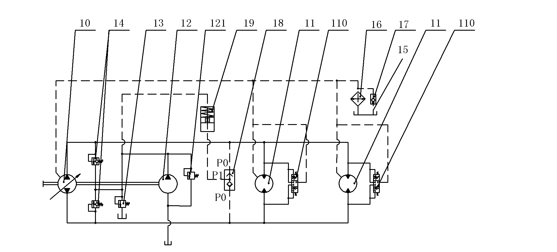 Hydraulic rotary system and engineering vehicle