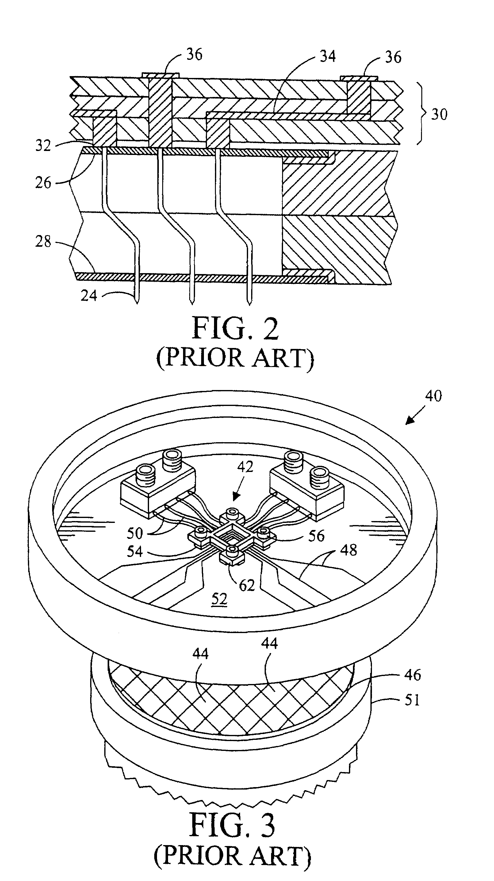 Probe head having a membrane suspended probe