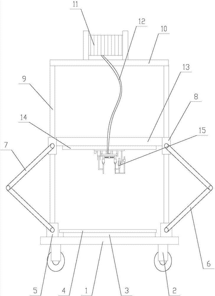 Efficient 3D printer with anti-blocking and automatic adjusting functions