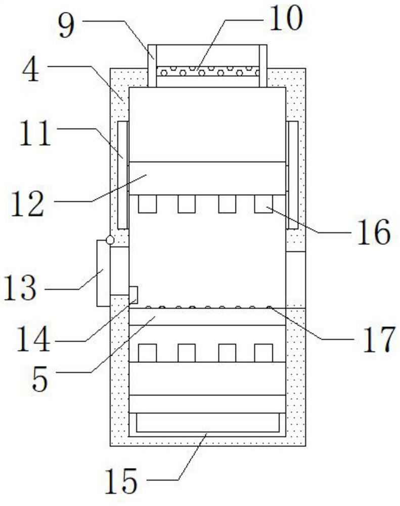 A heat treatment device for the production of copper plate sliders with graphite pores