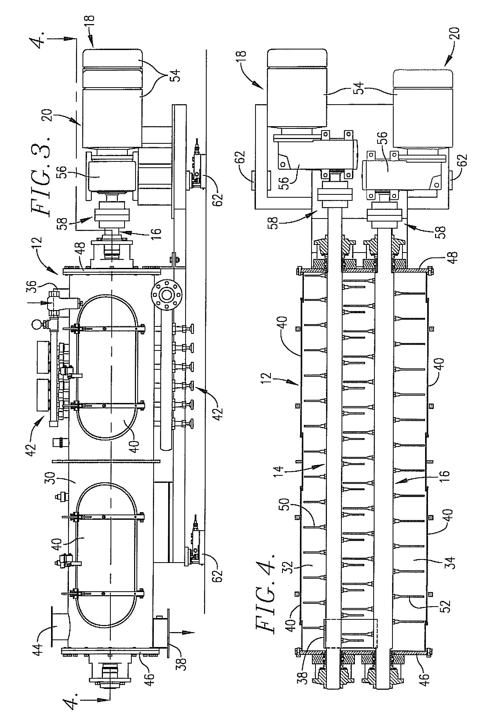 Preconditioner having independently driven high-speed mixer shafts