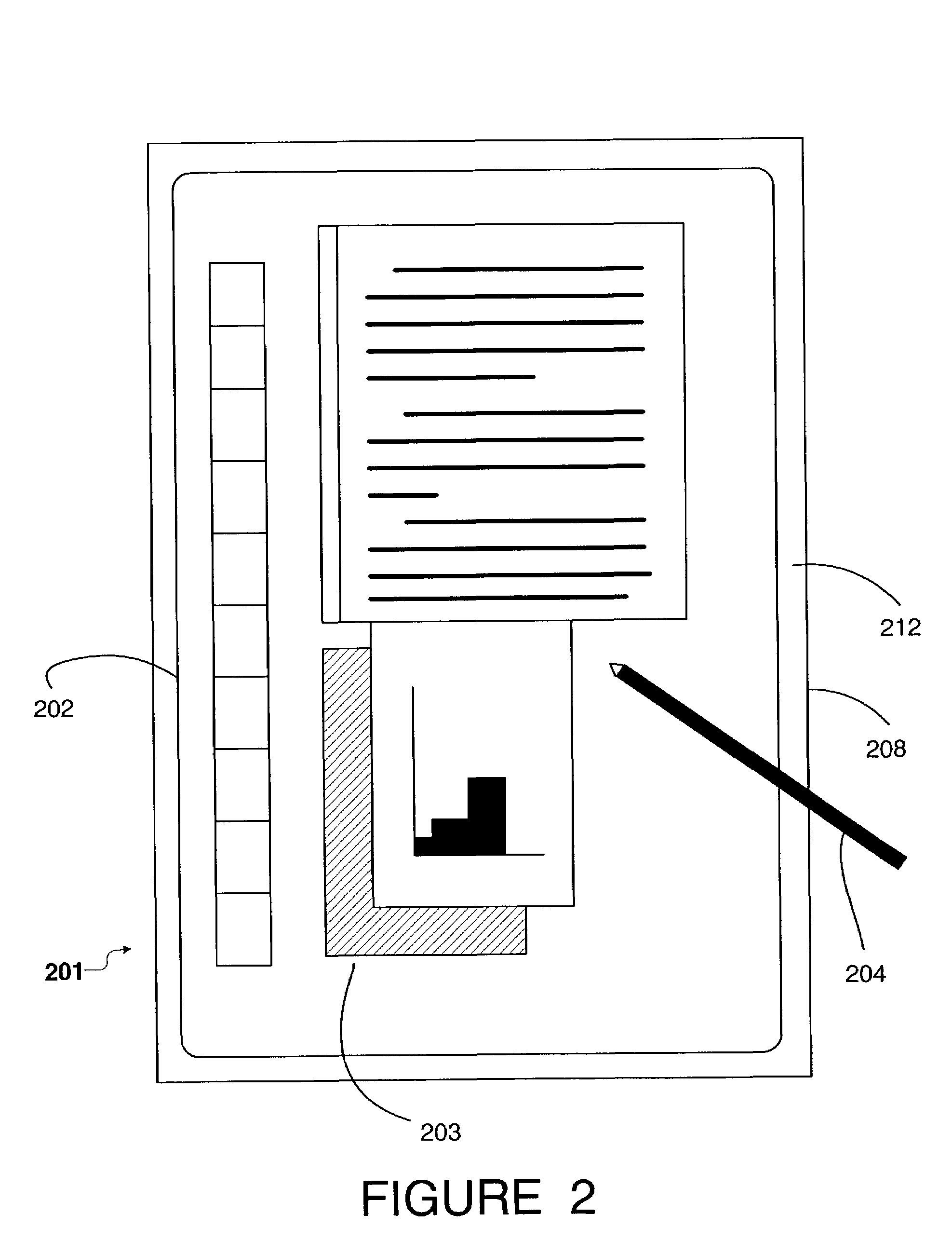 Pointing system for pen-based computer