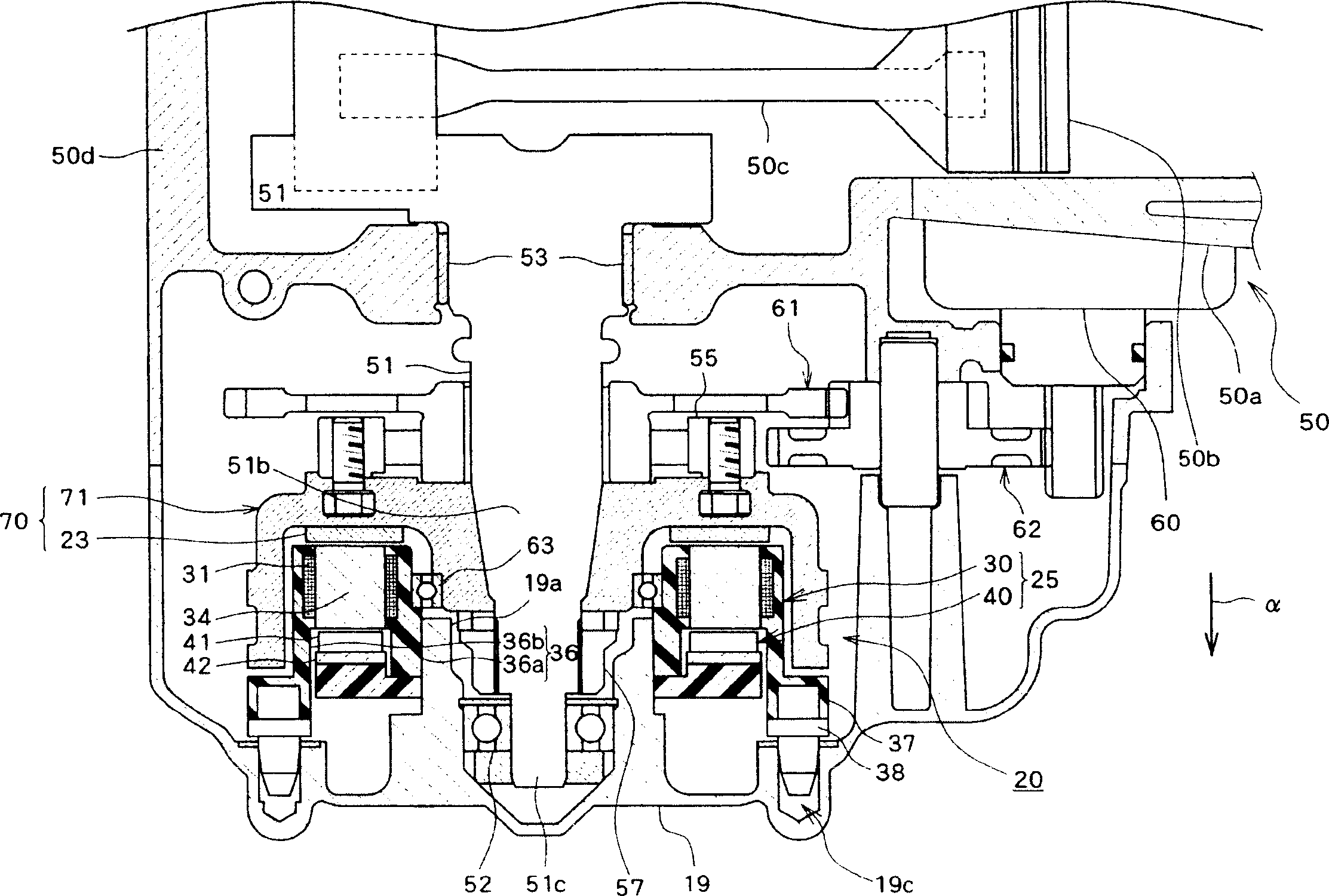 Saddle-ride type vehicle with rotary electric machine