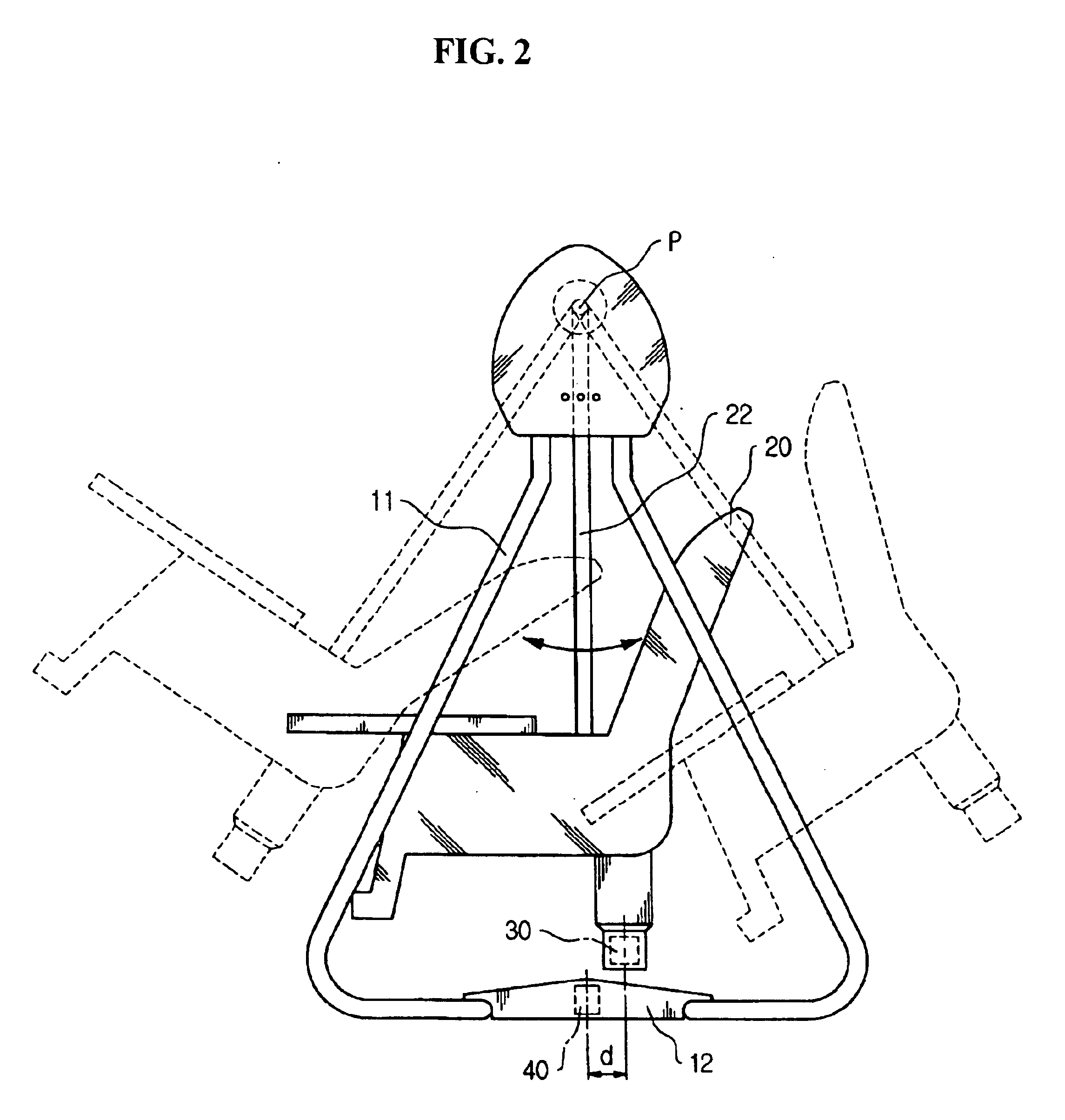 Automatic swing device