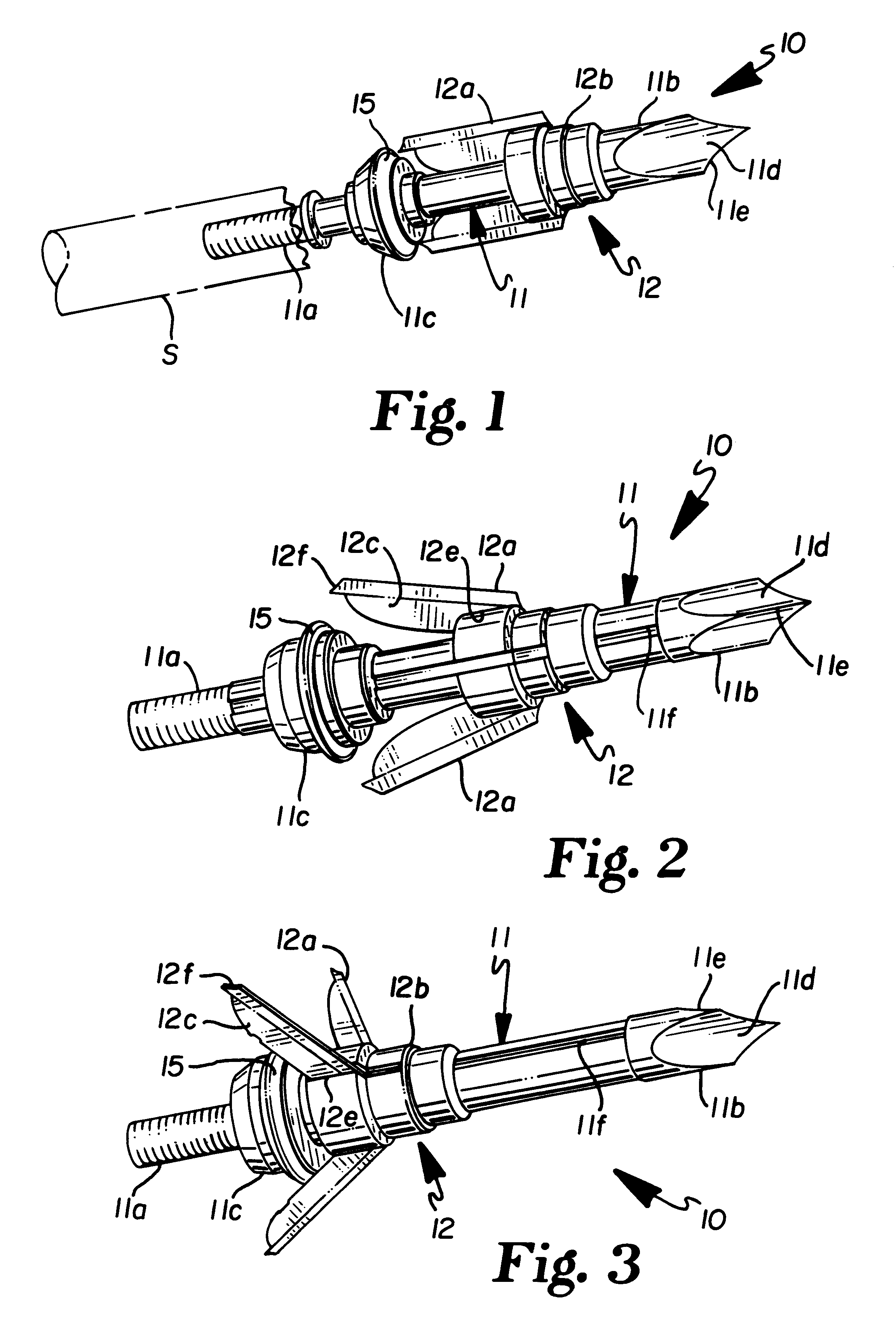 Sliding body expanding broadhead